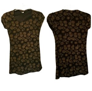 A1) Cameo & Co. Women’s Brown Floral Dress – Size M